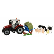 43205 - Massey Ferguson 5612 Playset with Animals