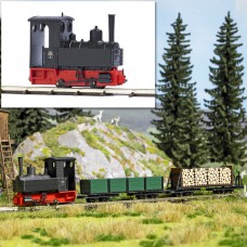 12140 - Steam Locomotive Decauville Black