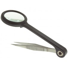 Tweezer with magnifier