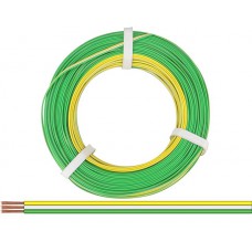 Triple wire -  3x0,14mm² - Yellow/White/Green - 50 meters