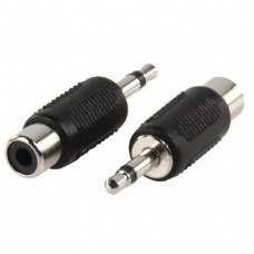 Mono-Audio-Adapter 3.5 mm Male - RCA Female Black