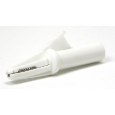 Gator Clips - 4 mm - insulated - White