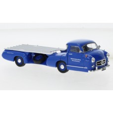 Mercedes racing car fast transporter 1955, The Blue Wonder,